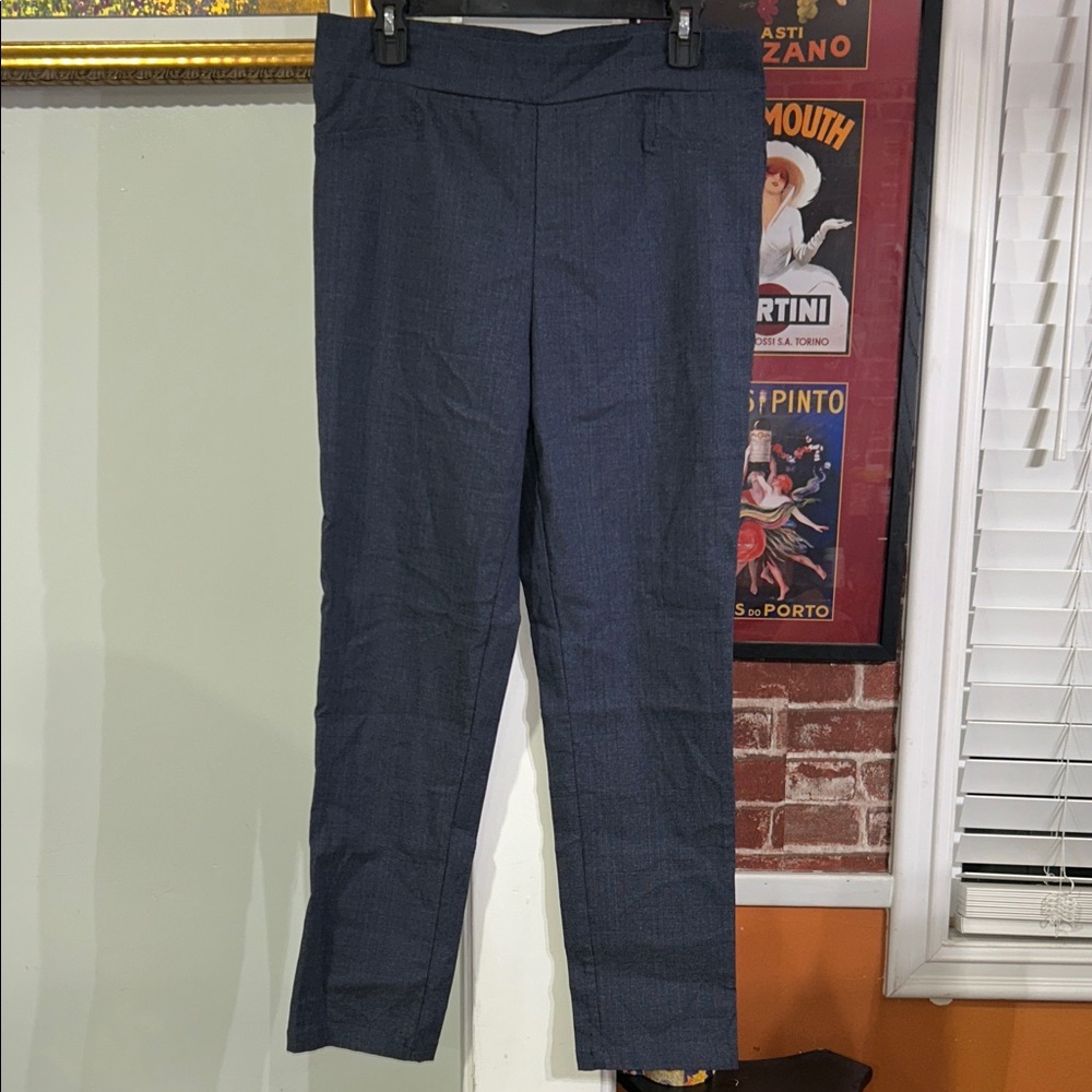 Classic Navy Straight-Leg Pants - Women's Pantsuit